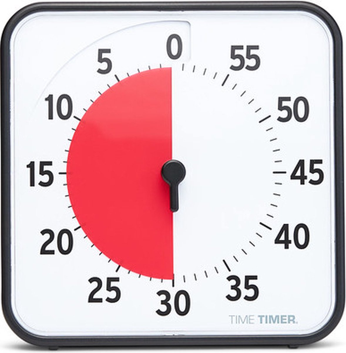 Time Timer® Original Medium – Zwart met Rode Schijf | Visuele Timer 60 Minuten — afbeelding 11