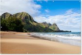 Muurdecoratie Strand - Tropisch - Hawaii - 180x120 cm - Tuinposter - Tuindoek - Buitenposter
