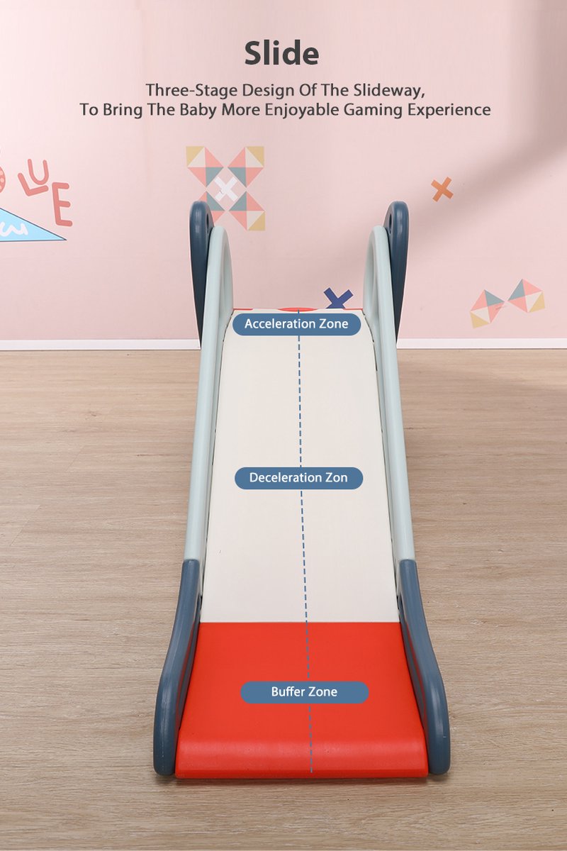 Bankglijbaan voor Kinderen, 130cm Stabiele Peuterglijbaan Binnen met Verstelbare Armleuning Eenvoudige Scheepsstijl Trapglijbaan voor Bed Bank Tafel Eenvoudig te Installeren (Wit