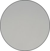 Miroir rond - Miroir de porte - Sans cadre - Plaqué argent - Diamètre : 30 cm - Épaisseur : 4 mm - Incl. Kit de montage miroir