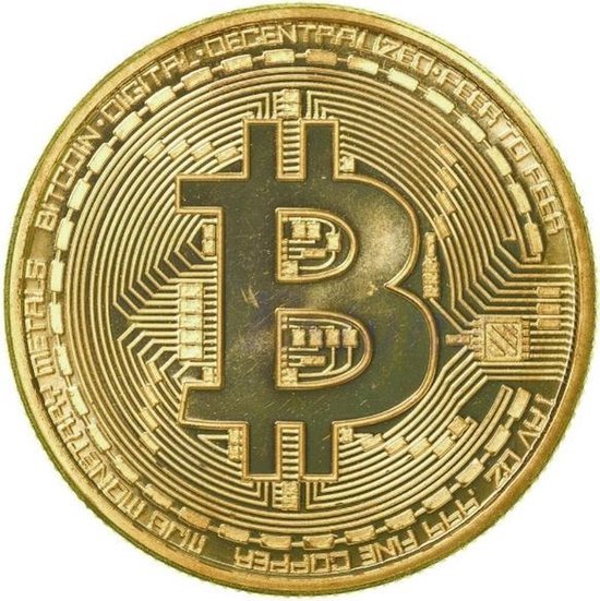 Bitcoin Munt I Fysieke Bitcoin Munt I Cryptotoken I Cryptocurrency I Goud