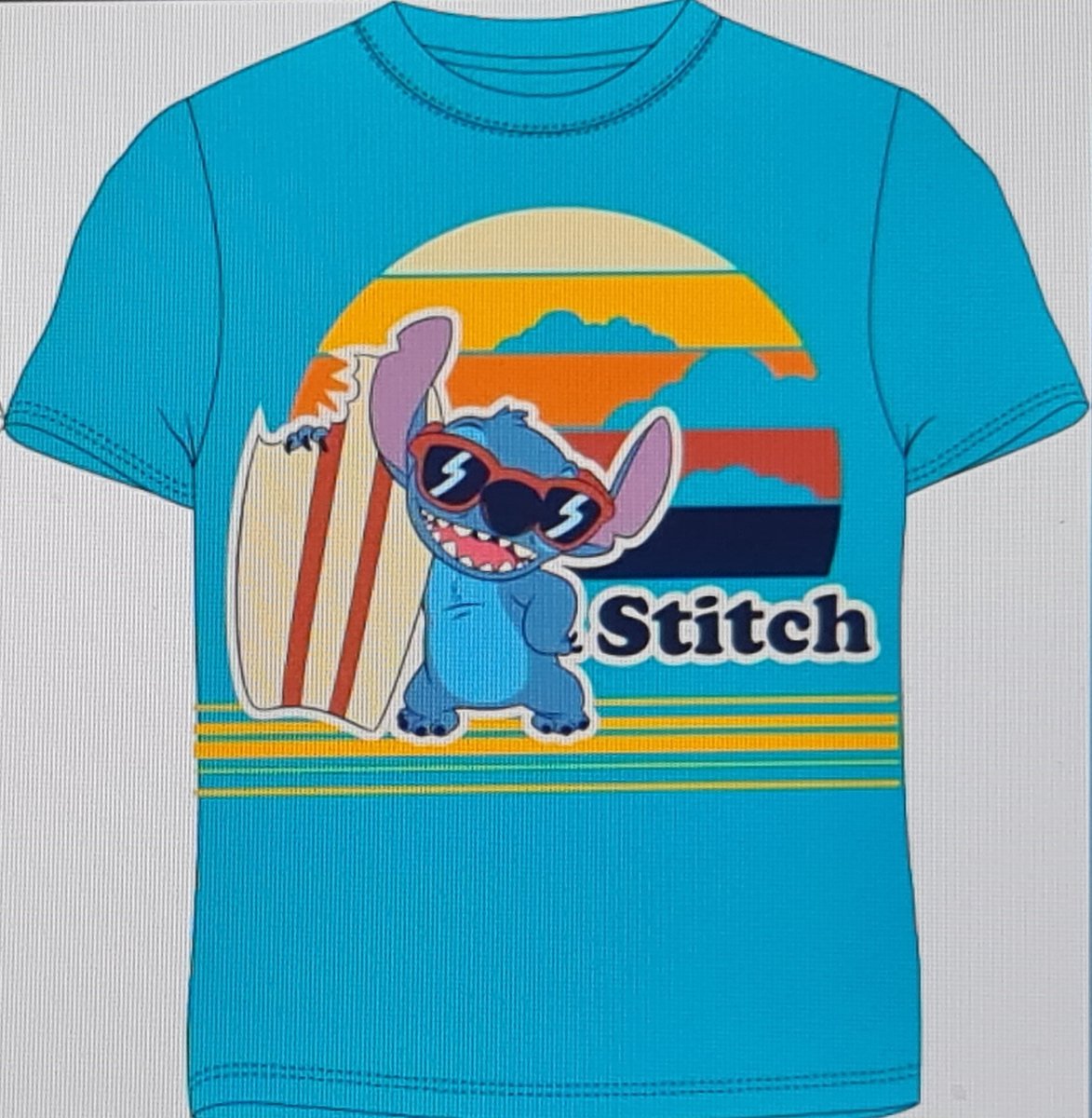 Disney Lilo & Stitch T-shirt Blauw Maat 116