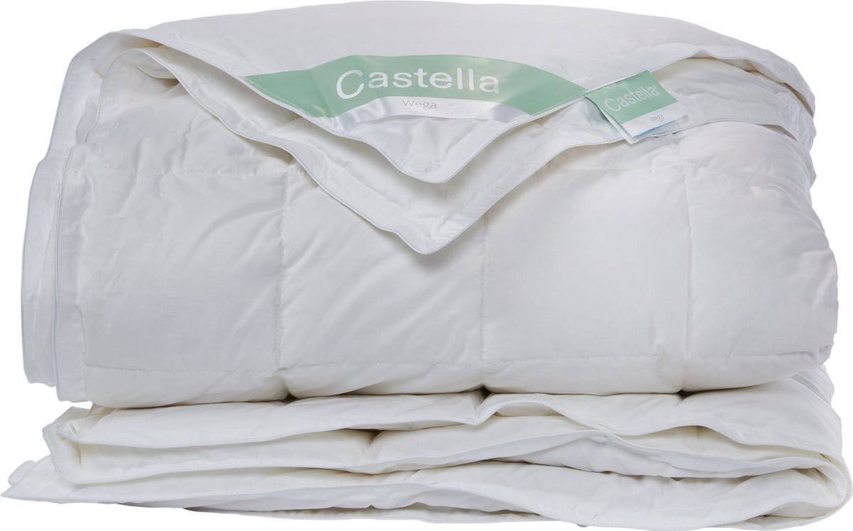 Castella Wega 4 Seizoenen Dekbed | 240x200 cm - 90% Ganzendons Lits-jumeaux Dekbed - Zomerdekbed & Winterdekbed - Anti-Huisstofmijt - Ventilerend & Absorberend