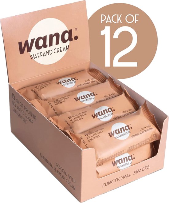 Wana | Waffand' Cream | Cocoa With Gianduja Flavor Cream | 12 Stuks ...