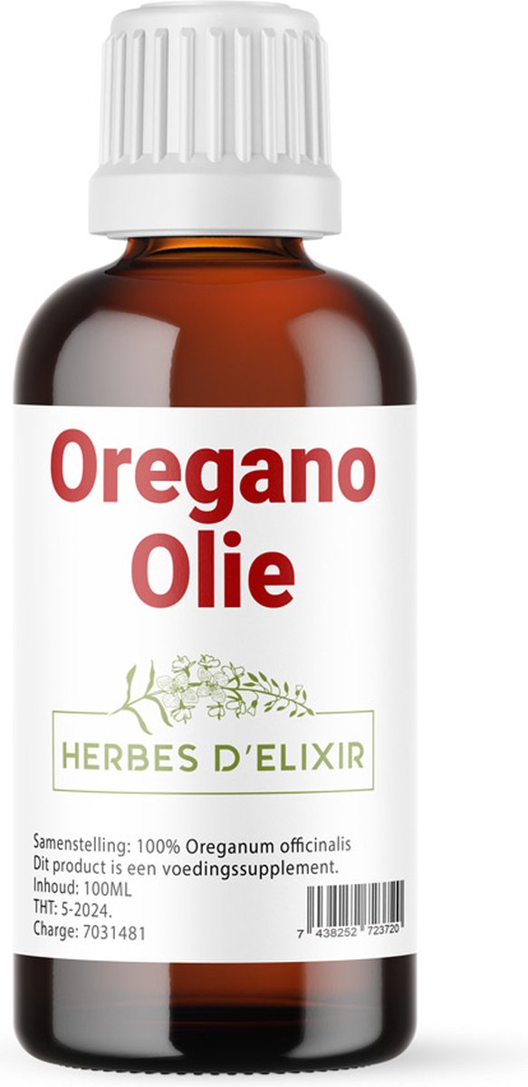 Goedkoopste Herbes D'elixir Oregano Olie - 100ml - 100 Natuurlijk - Etherische olie - Oreganum Vulgaris