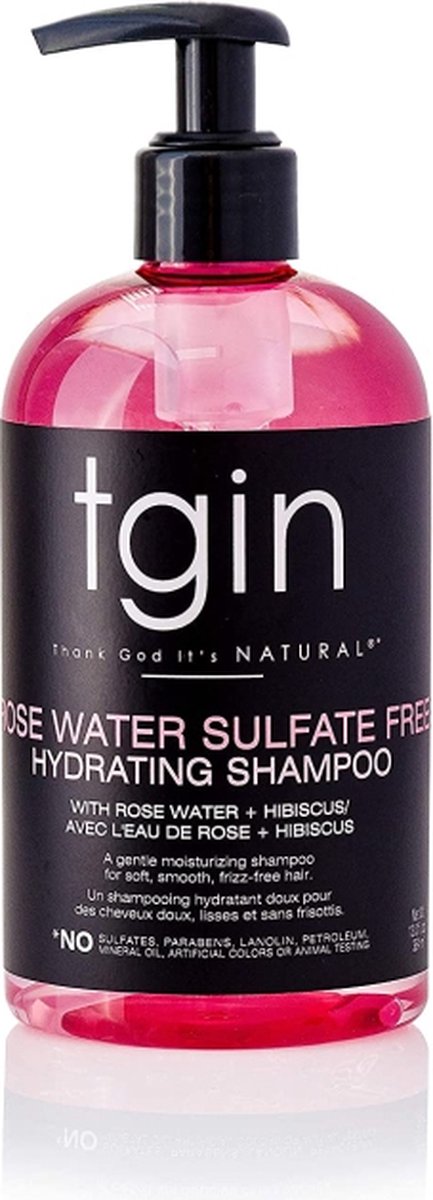 Tgin Rose Water Sulfate Free Hydrating Shampoo (13oz/368g)