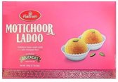 Motichoor Ladoo - Traditional Indian Sweet Made with Chickpeas Flour - Haldiram's - 300gr
