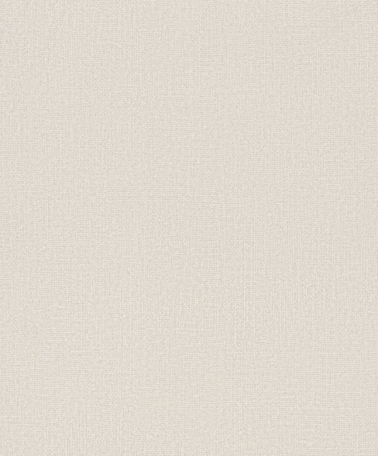Kumano - Linnenlook - Wallpaper - Behang - Vliesbehang - Beige/Wit - 0,53 x 10,05 M.