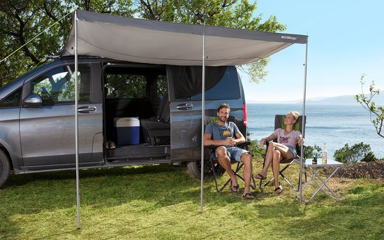 Berger zonneluifel voor bussen en caravans - regenbescherming en zonwering - ideaal voor campingbus - 260x240cm