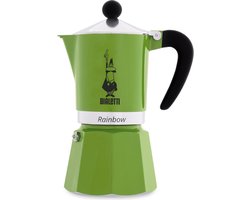 Bialetti Rainbow Groen 6 Kops – Espressopot – Aluminium – 270 ml