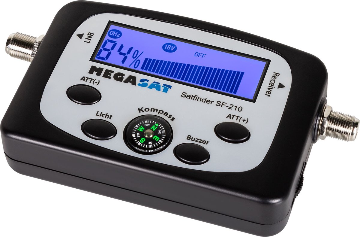 MegaSat SF 210 - Sattelietzoeker - digitale display - dempingregelaar