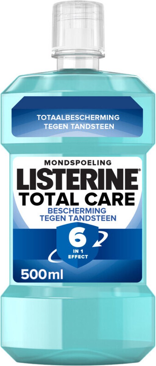 Bol.com LISTERINE MONDWATER TOTAL CARE BESCHERMING TEGEN TANDSTEEN 6x 500ML aanbieding