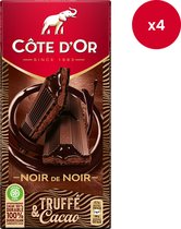 Côte d'Or - tablette de chocolat - noir - Praliné Truffé Cacao - 190g x 4