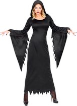 Widmann - Heks & Spider Lady & Voodoo & Duistere Religie Kostuum - Gotische Voodoo Koningin Duistere Zaken - Vrouw - Zwart - XL - Halloween - Verkleedkleding