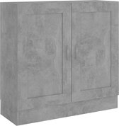 vidaXL-Boekenkast-82,5x30,5x80-cm-bewerkt-hout-betongrijs