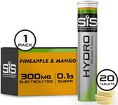 Science in Sport - SIS Go Hydro Bruistabletten - 300mg Elektrolyten - Pineapple & Mango Smaak - 20 Tabletten