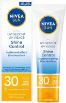 Nivea Sun UV Face Shine Control SPF 30 50 ml - 6x 50 ml - Voordeelverpakking