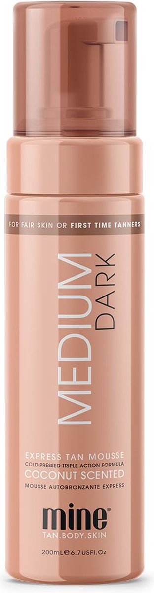 MINETAN Medium Dark Tanning Foam 200ml - zelfbruiningsmousse