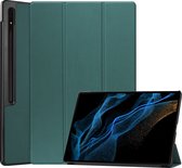 Samsung Galaxy Tab S9 Ultra Cover Luxe Case Book Case With Cutout S Pen - Samsung Galaxy Tab S9 Ultra Cover 14,6 pouces - Vert Foncé
