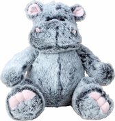 Nijlpaard knuffel van zachte pluche - speelgoed dieren - 32 cm - Knuffeldieren