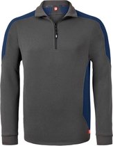 HAVEP Zipsweater Bicolor 10076 - Charcoal/Indigo Blauw - L