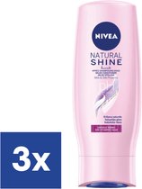 Après-shampooing Nivea Natural Shine - 3 x 200 ml