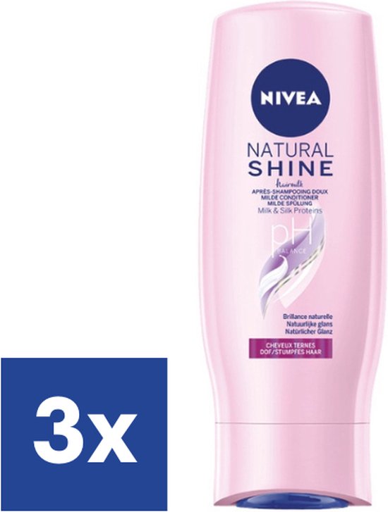 Nivea Natural Shine Conditioner - 3 x 200 ml