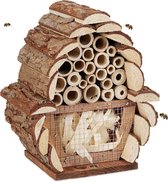 Insectenhotel, nesthulp bijen, gaasvliegen, hommmels, tuin & balkon, bijenhotel HBT 20,5x17,5x11 cm, natuur