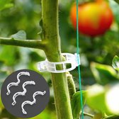 Tomatenclips (5 Stuks) - plantenklemmen - tomatensteun - planten clips - plantclips - plantensteun - plantenclips - plantenbinders - plantenringen - plantbinder - bindband