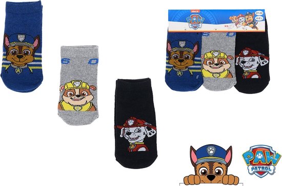 PAW Patrol - baskets / socquettes Paw Patrol - 3 paires - taille 31/34