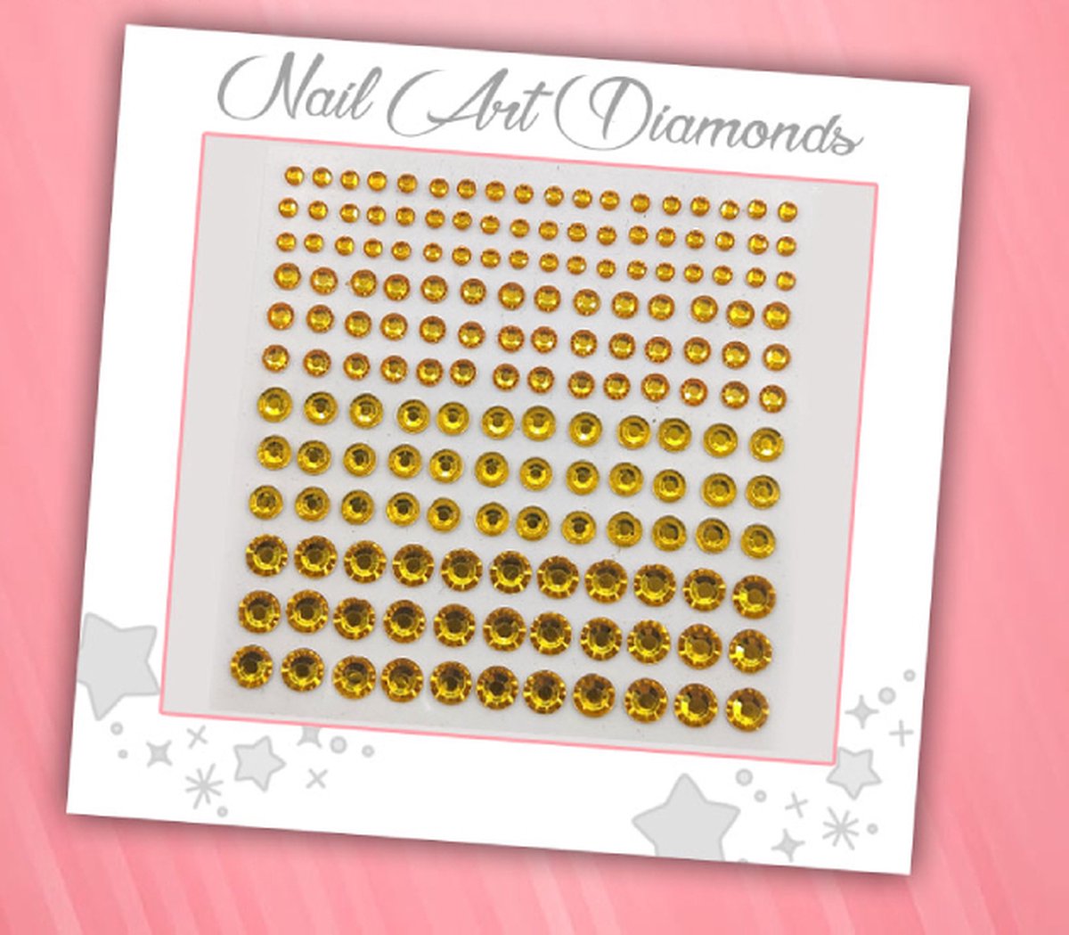 Goedkoopste Nail Art Diamonds (165 Diamantjes Goud) [Zelfklevend Nagel Steentjes Decoratie Versiering - Manicure Kunstnagels Nepnagels - Acryl Nagels Rhinestone Rhine Stones]