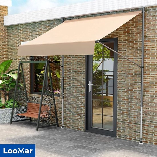 LooMar Luifel zonnescherm - geschikt voor balkon - intrekbaar /  uitschuifbaar -... | bol.com