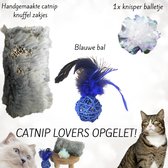 CHICNEST - HANDGEMAAKTE Katten Speelgoed Set met Catnip - Catnip - Catnip zakjes - catnip Knuffelzakjes - catnip speelgoed - catnip bal - kattenkruid - kattenkruid zakjes - kattenkruid speelgoed - handgemaakte katten speelgoed