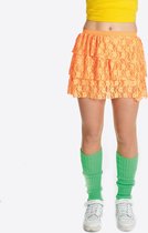 Jupe / tutu en dentelle - orange - taille unique - déguisements