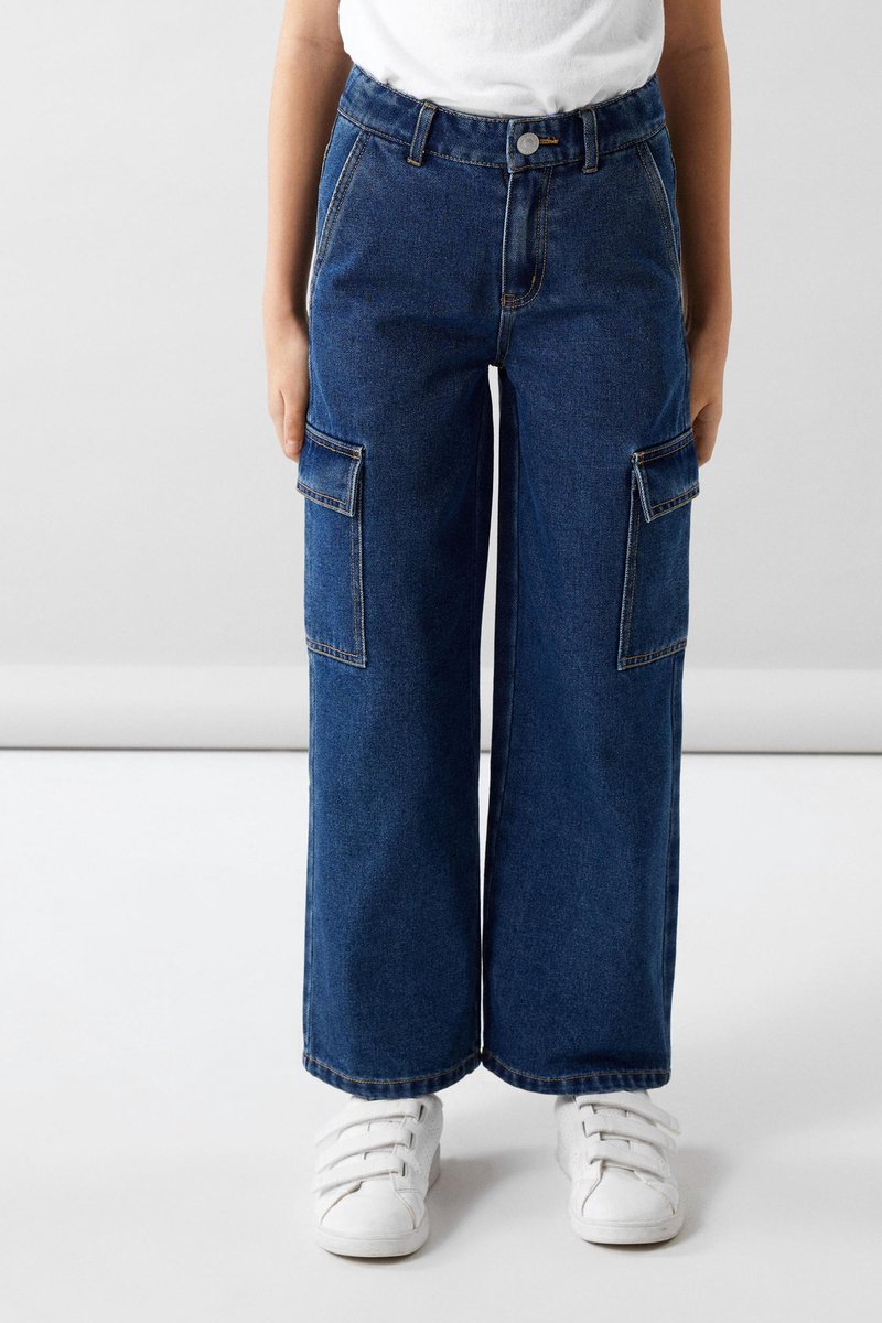 NAME IT - NKFROSE HW WIDE CARGO JEANS 6190-BS NOOS - Meisjes - Jeans