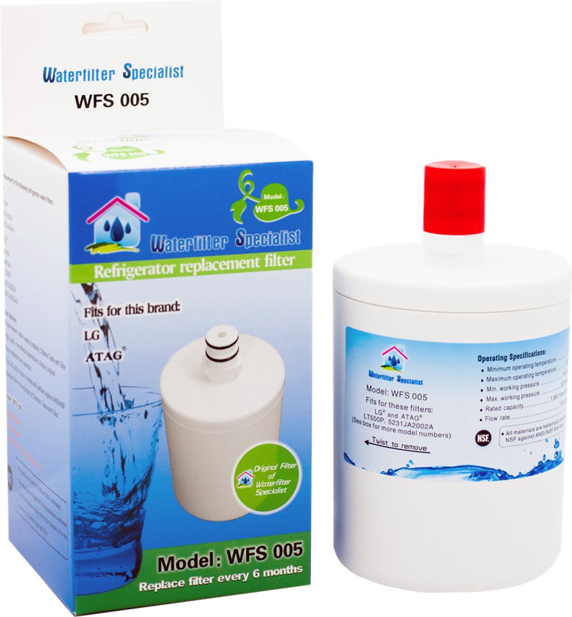 Premium Waterfilter 5231JA2002A / LT500P van WFS-005 (3 St.)