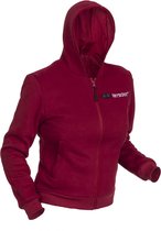 Verwarmde Hoodie - Vrouwen | Verwarmd Vest | Dual Heating | Bordeauxrood | Incl. twee powerbanks | XL