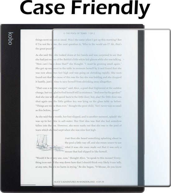 Screenprotector - Geschikt voor Kobo Elipsa 2E Screenprotector Bescherm Glas - Screenprotector Geschikt voor Kobo Elipsa 2E Screen Protector Tempered Glass - 2 PACK van omoton — afbeelding 3
