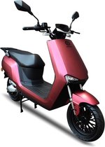 ESCOO Torcido Wine Red - Elektrische scooter/brommer - 45km/h - 2000W Motor - Uitneembare Lithium Accu
