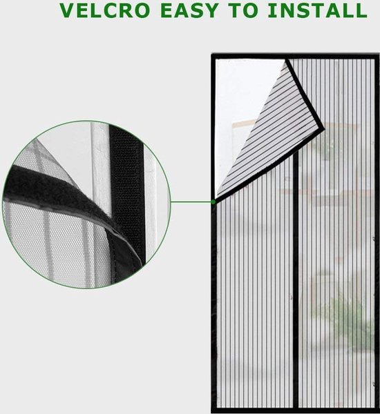 Magnetisch Vliegengaas Voor Deur Insectenbescherming 95 X 200 Cm Het 