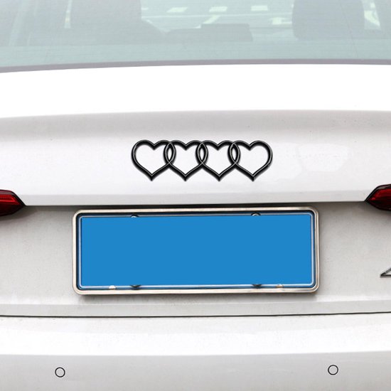 Insigne de coffre de Logo d'autocollant de voiture d'emblème de coeur pour  des