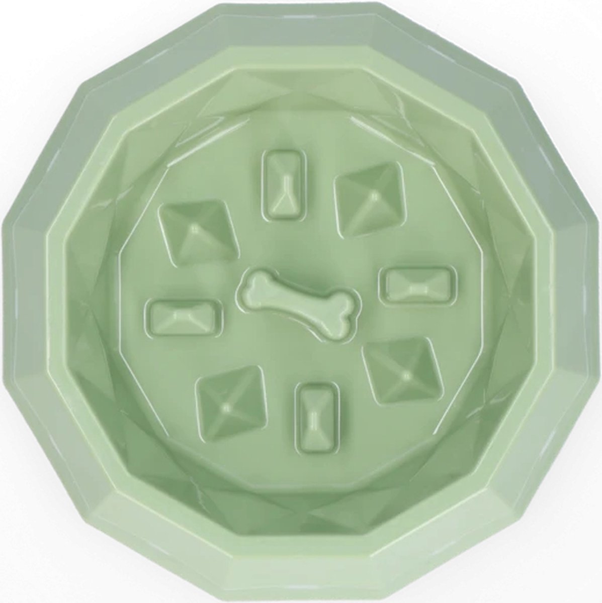 Pawise My Slow Feeding Bowl - Anti-schrok bak - Slow Feeder - M - Ø 21 cm - Assorti
