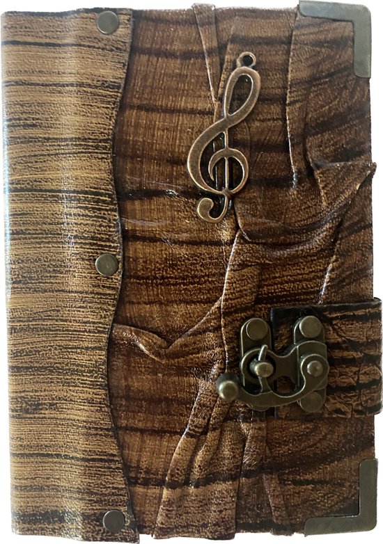 GlobeeCraft Vintage leren notitieboek met katoenpapier, handgemaakt, ideaal als reisdagboek of vintage dagboek om te schrijven, premium notitieboek, 21 x 16 cm