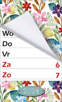 MGPcards - XL-kalender 2024 - Week begint op Maandag - Bloemen - Kleur