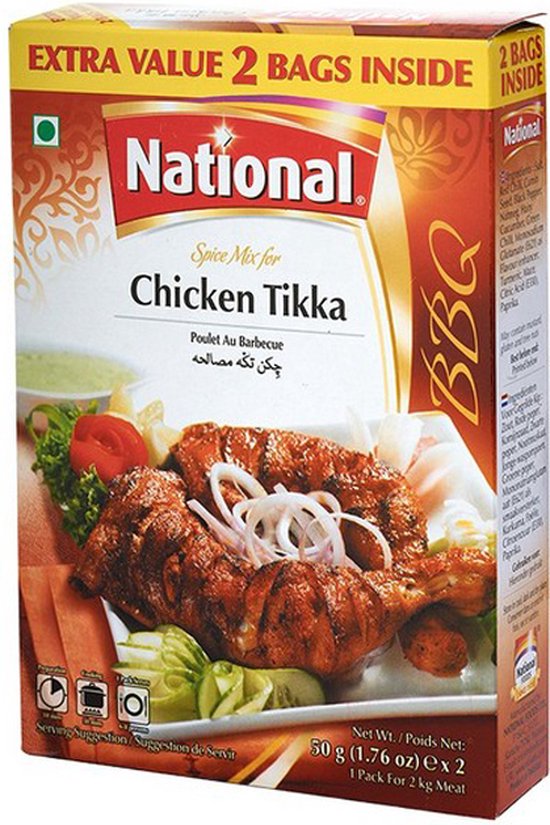 National Spice Mix For Chicken Tikka (88g) bol