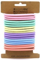 18 Haarelastiekjes - Multicolor - Op giftcard - Damesdingetjes