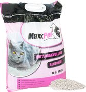 MaxxPet Kattenbakvulling - Babypoeder geur - Doorspoelbaar zand - fijne korrel - 16 Liter