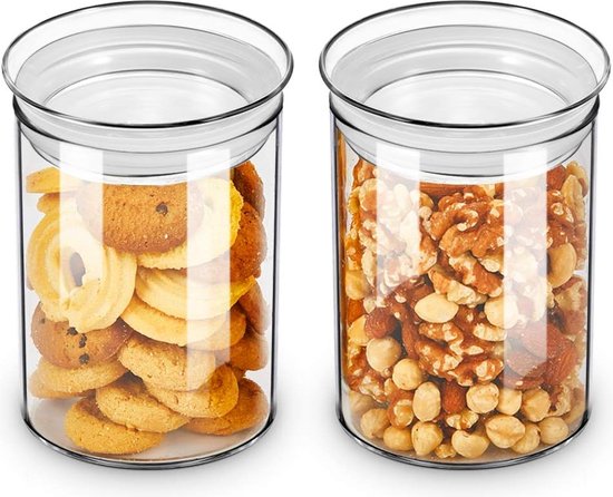 Bocaux de conservation, boîtes de conservation 300/450/700/800/1100/1650 ml en verre borosilicaté, transparent