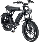 V8 - Rijklaar - Fatbike - Elektrische Fatbike - Elektrische Fiets - E bike - Zwart