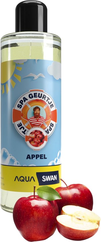 Aquaswan Spa Geur Appel - verfrissende en hydraterende boost - Heerlijke geur geschikt voor: opblaasbare spa, whirlpool, hot tub en bad - Spa Geur Fruit (Appel) Fles 250 ml